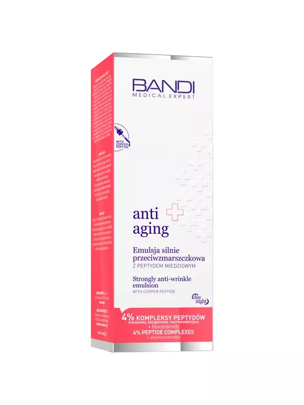 Сильная эмульсия против морщин с пептидом меди для лица, 50 мл Bandi Medical expert anti-age