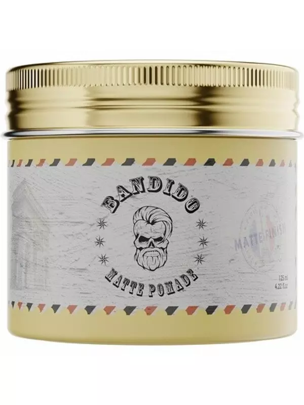 Помада для укладки волос Bandido на основе воска с маслом, натуральный матовый вид, средней фиксации, 125 мл