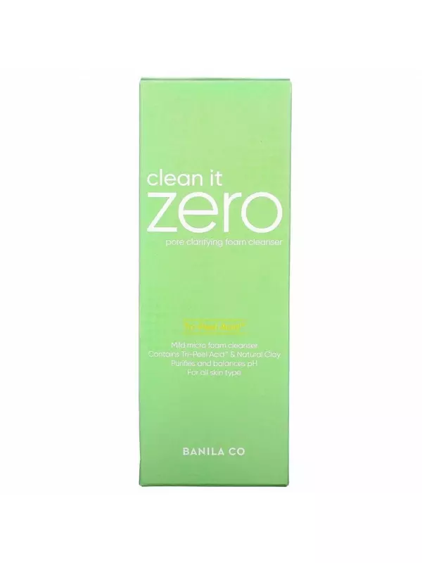 Banila Co., Clean It Zero, Tri-Peel кислотная очищающая пенка для умывания, 5,07 жидких унций (150 мл)