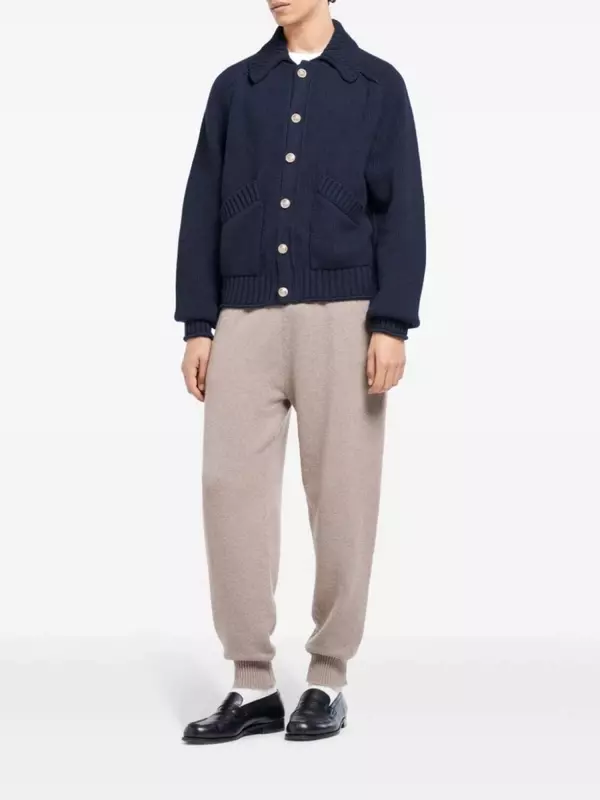 Barrie кашемировый кардиган крупной вязки, синий