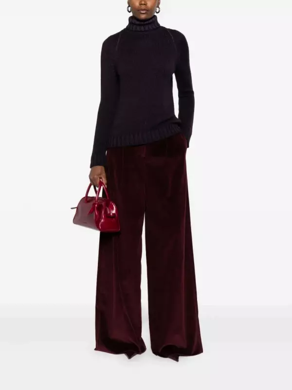 Водолазка в рубчик base, фиолетовый