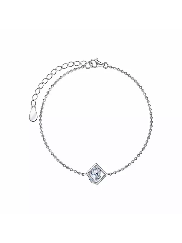 Серебряный браслет с фианитами