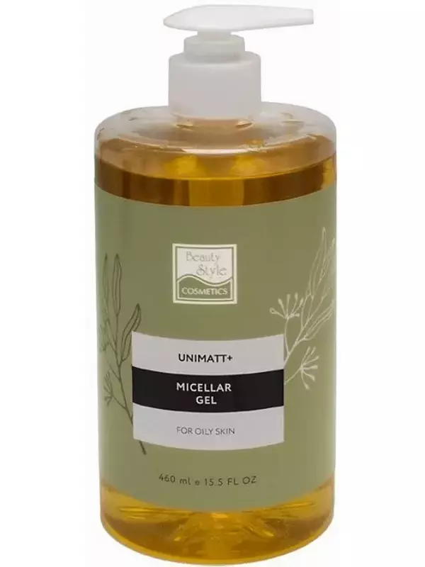 BEAUTY STYLE Гель мицеллярный очищающий для жирной и смешанной кожи / UNIMATT + 460 мл