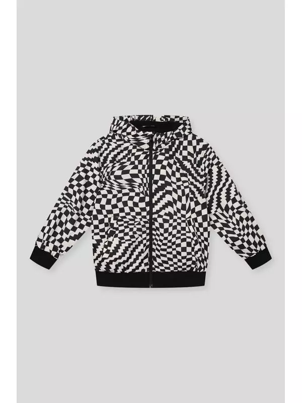 Ветровка с капюшоном и принтом Benetton