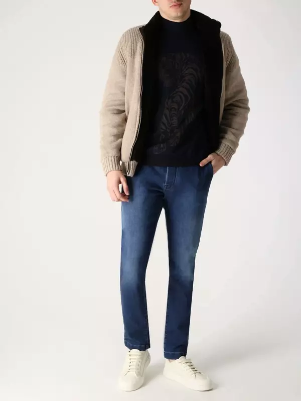 Водолазка шерстяная с принтом