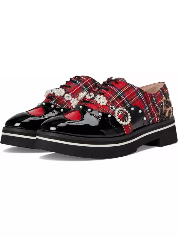 Оксфорды Blue by Betsey Johnson Simonee, цвет Red Plaid