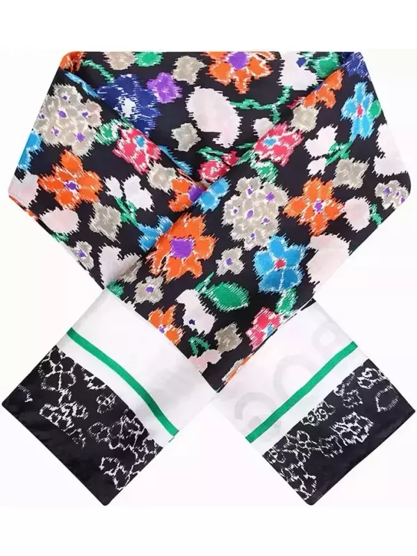 Платок шелковый с принтом