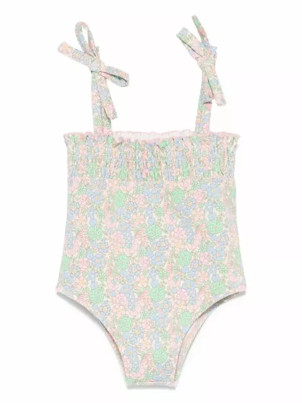 Купальник с цветочным принтом Bonton, розовый