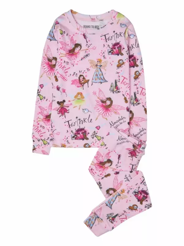 Пижама для девочек Twinkle в розовом цвете Books To Bed