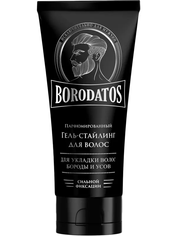 Гель-стайлинг для волос Borodatos Парфюмированный сильной фиксации 75мл