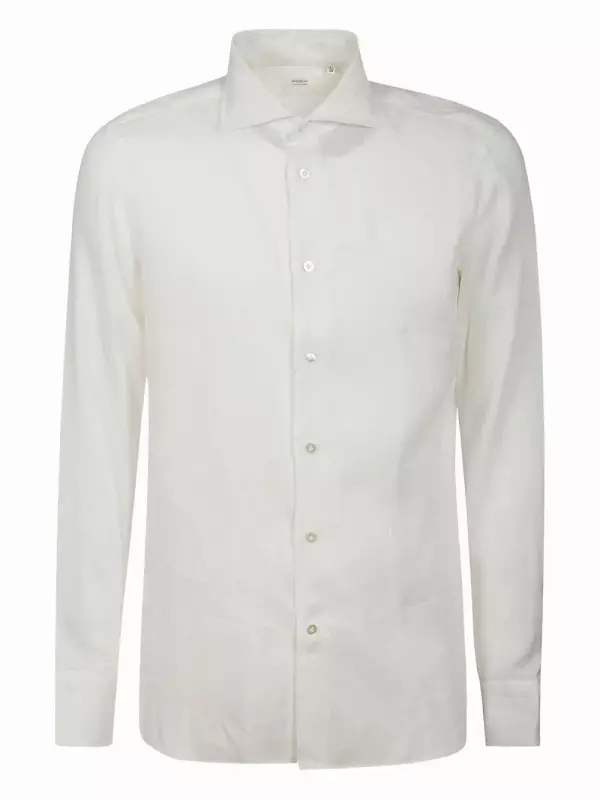 Рубашка из льна BORRIELLO NAPOLI, белый