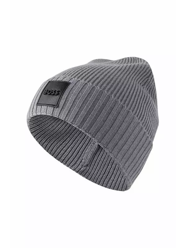 Шапка бини шерстяная BOSS