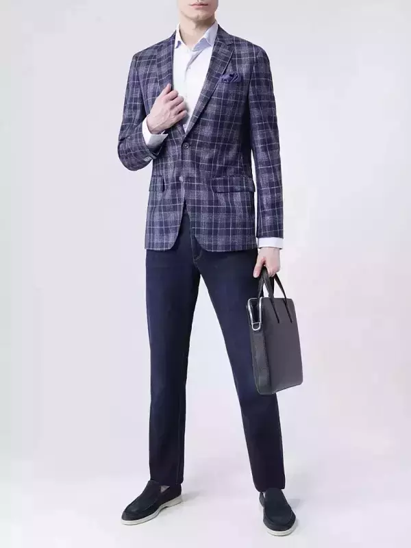 Пиджак из шерсти и вискозы