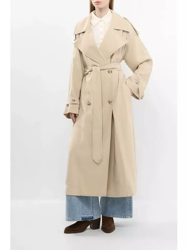 Плащ свободного кроя с поясом BOSS