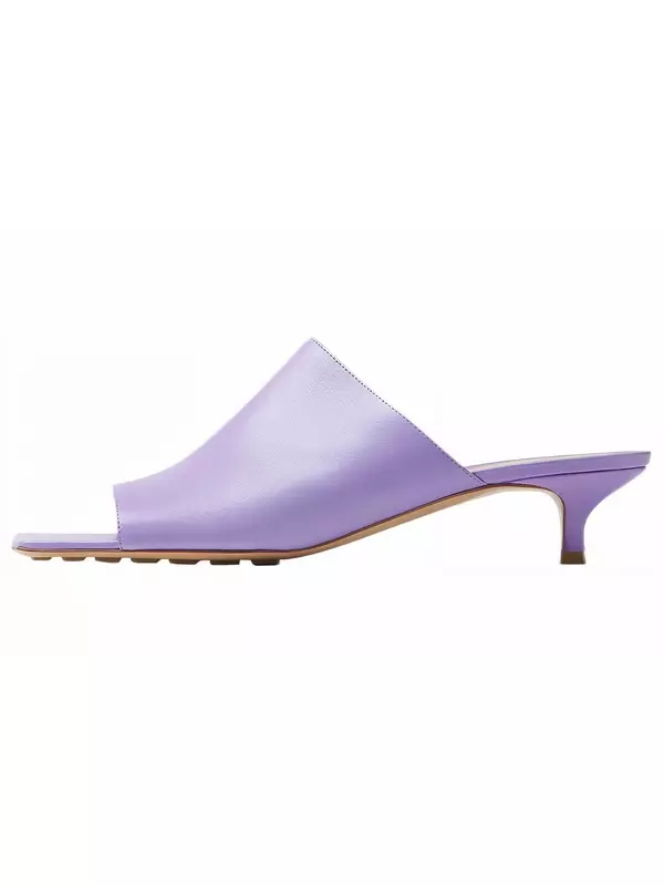 Шлепанцы женские фиолетовые Bottega Veneta