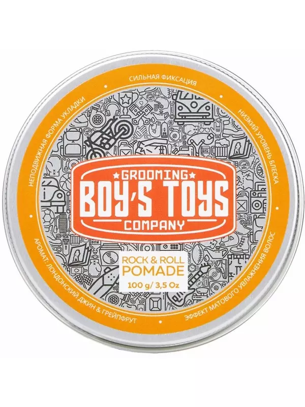 Boy's Toys ROCK'N'ROLL Pomade - Помада для укладки волос 100 мл