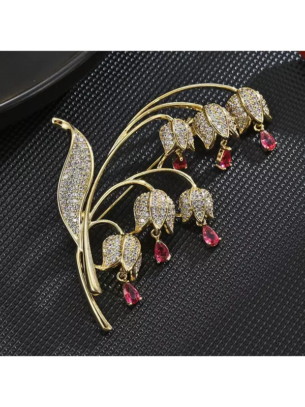 Брошь, розовый