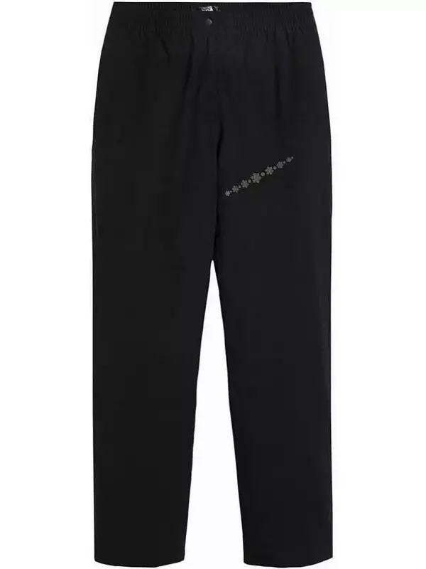 Термобрюки с флисовой подкладкой и удобным поясом водонепроницаемые прямые Bpc Bonprix Collection, черный