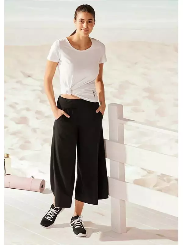 Кюлоты длиной до икры Bpc Bonprix Collection, черный