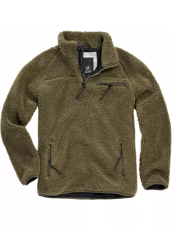 Пуловер Brandit Teddyfleece Pullover, оливковый