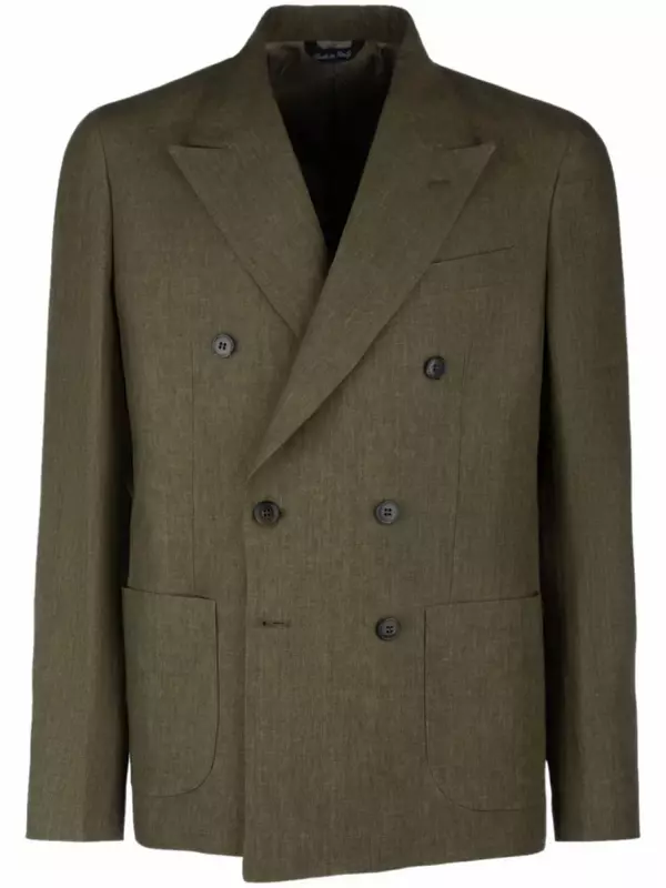 Двубортный пиджак Брайана Дейлса Brian Dales, зеленый