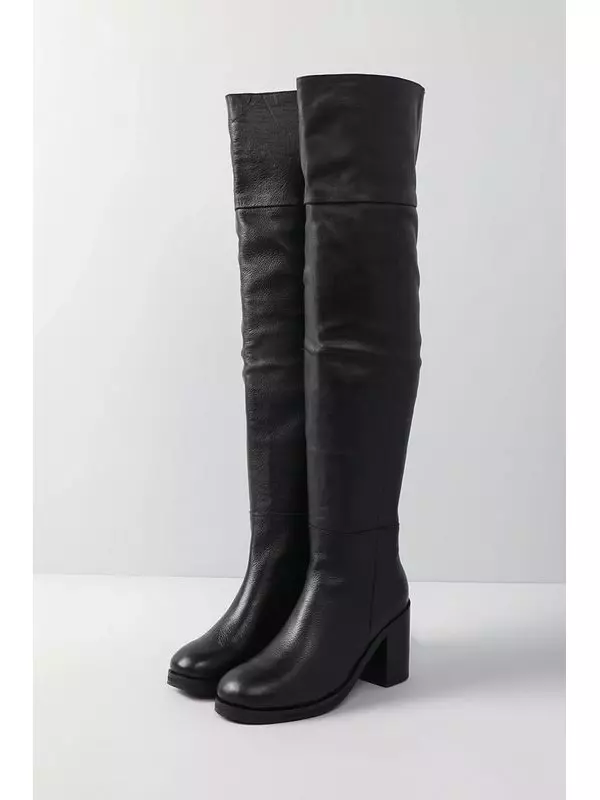 Кожаные ботфорты Bronx