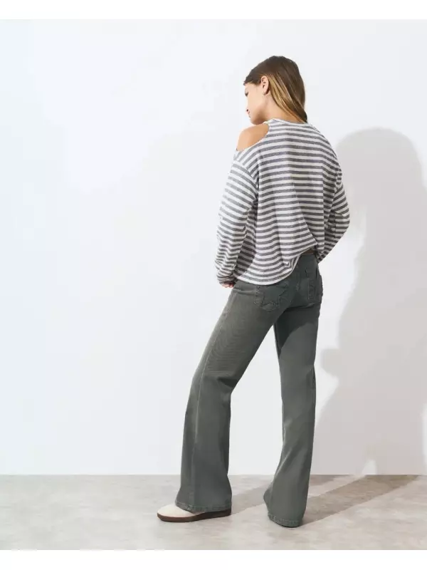 Женские кюлоты с звездами на карманах Brownie, хаки