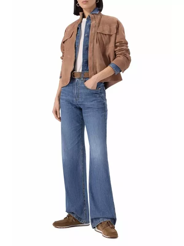 Замшевые топсайдеры Brunello Cucinelli