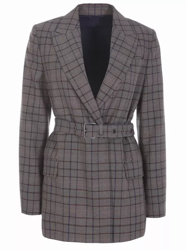 Костюм шерстяной в клетку