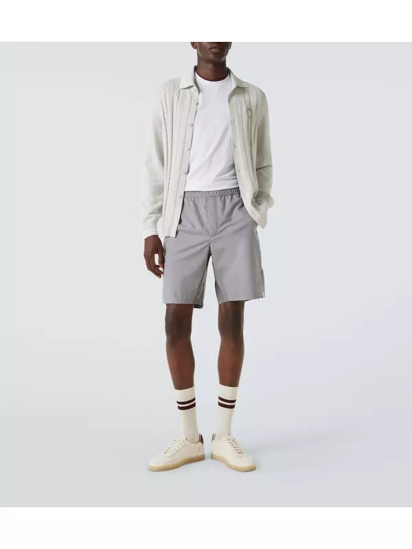 Кардиган из хлопка с узором косичка Brunello Cucinelli, 2719+2723