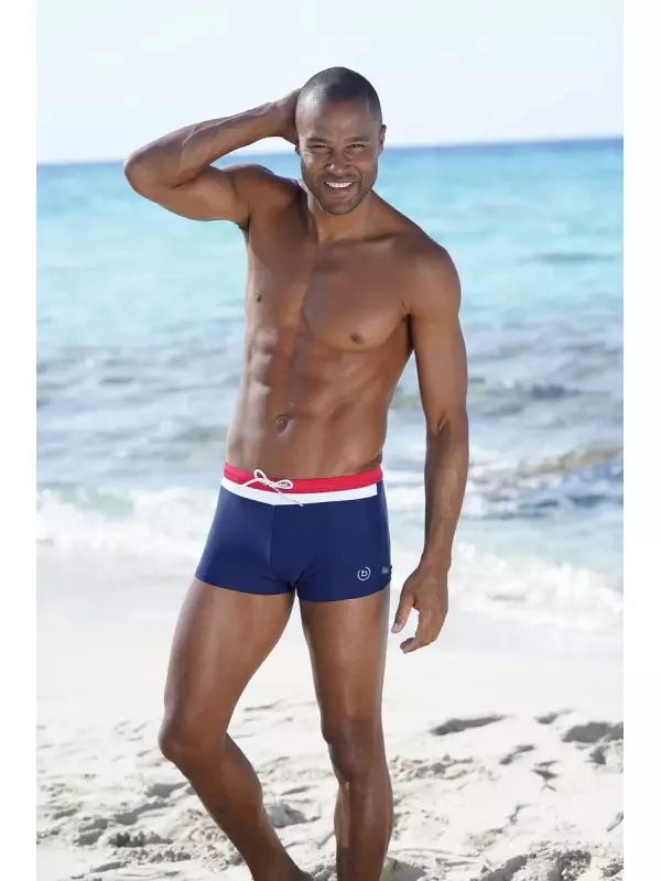 Плавки-боксеры bugatti с контрастными деталями, цвет морской волны