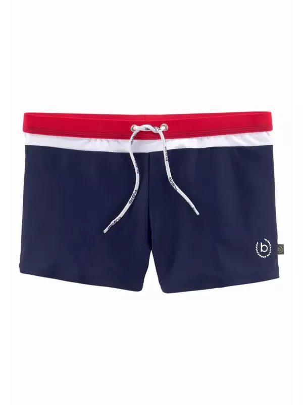 Плавки-боксеры bugatti с контрастными деталями, цвет морской волны