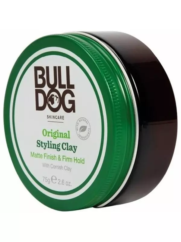 Оригинальная глина для укладки волос для мужчин, матовая и прочная фиксация, 75 г, Bulldog