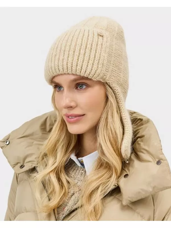 Шапка-ушанка с ангорой в составе