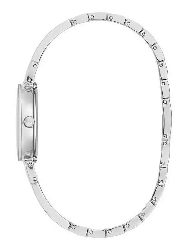 Женские часы Marc Anthony Modern Diamond Accent из нержавеющей стали с браслетом-браслетом, 26 мм Bulova, серебро