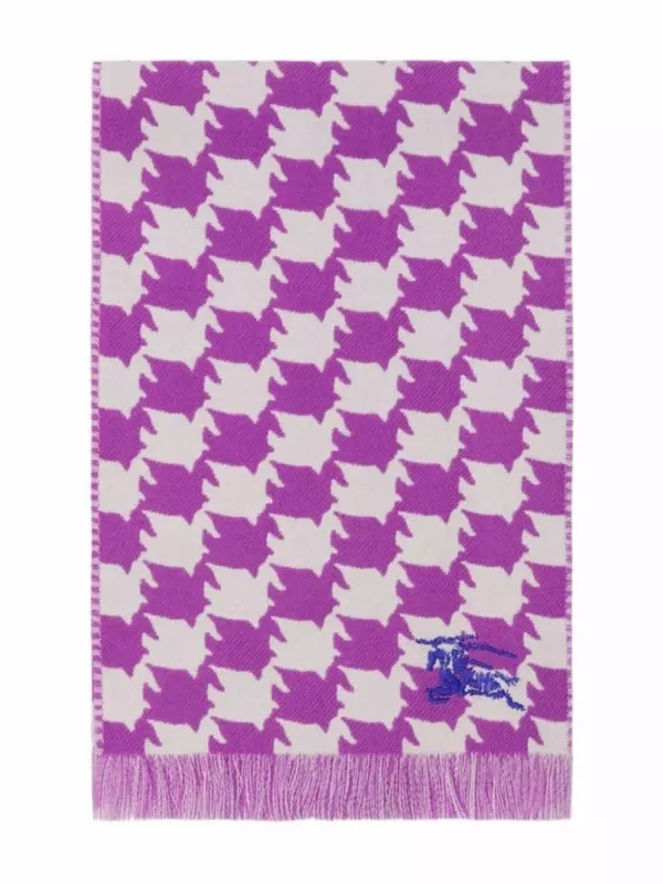 Шарф в ломаную клетку Burberry Kids, розовый