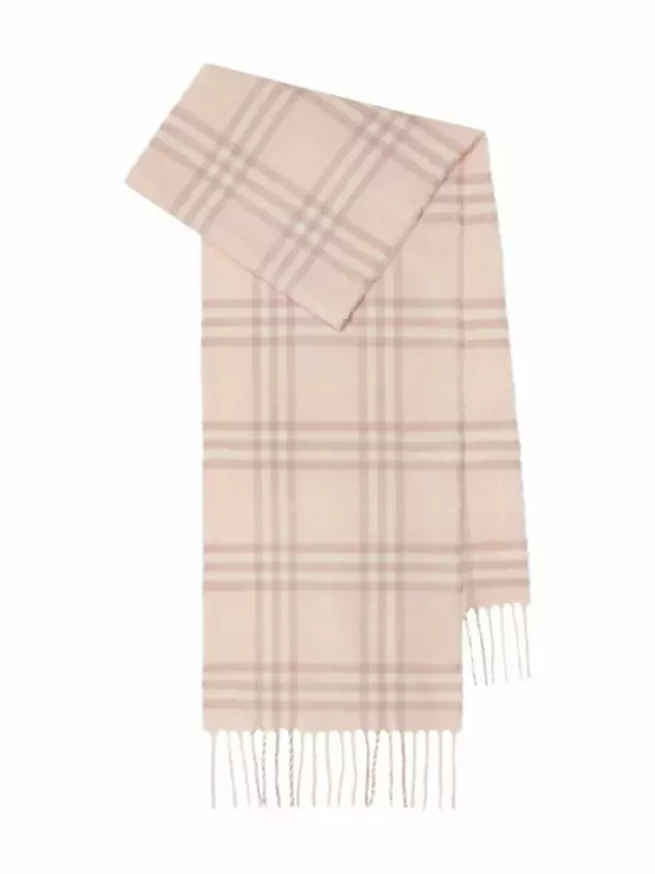 Клетчатый кашемировый шарф Burberry Kids, нейтральный