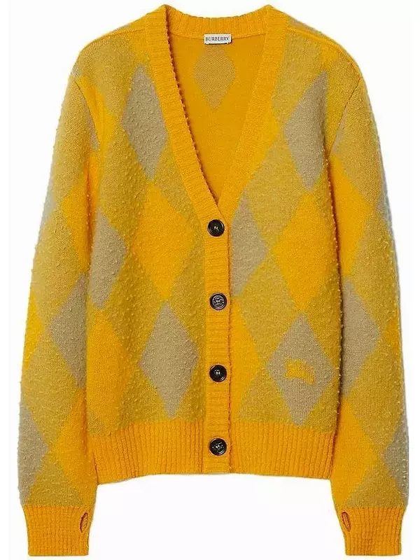 Свитер женский Burberry, оранжево-зеленый