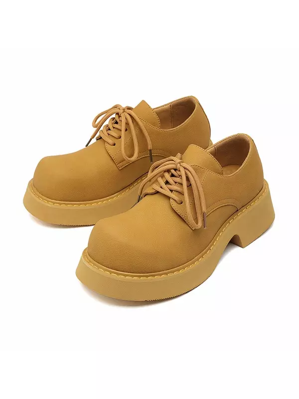 Туфли Mens Casual Men Low-Top Yellow Cachiotti