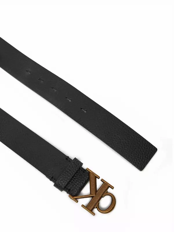 Ремень мужской Monogram Buckle Fixed Belt 35Mm LV04G7025G Calvin Klein, черный