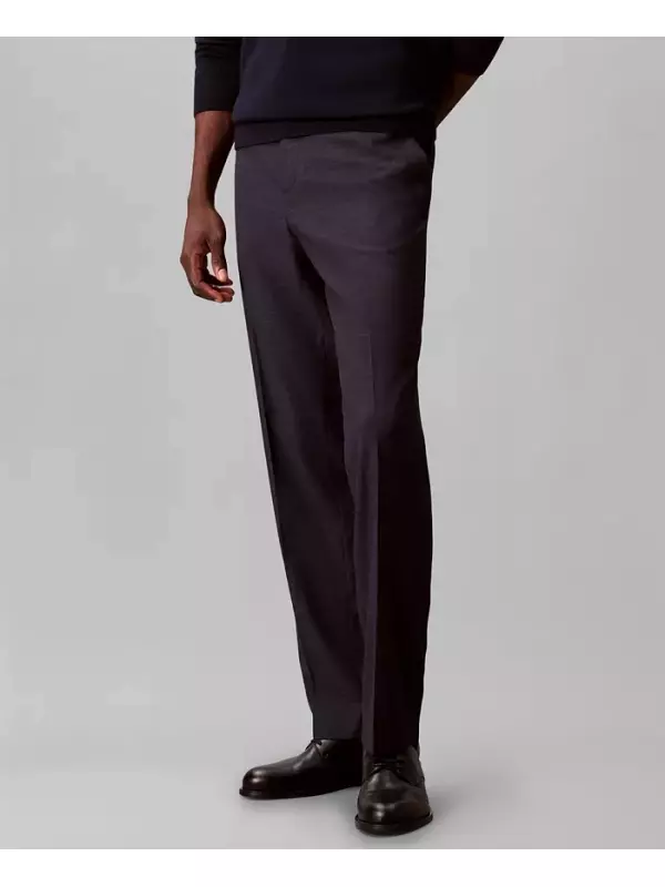 Мужские брюки-чинос приталенного кроя в клетку Calvin Klein, синий