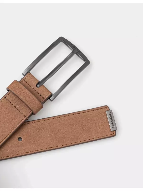 Кожаный ремень Calvin Klein, коричневый