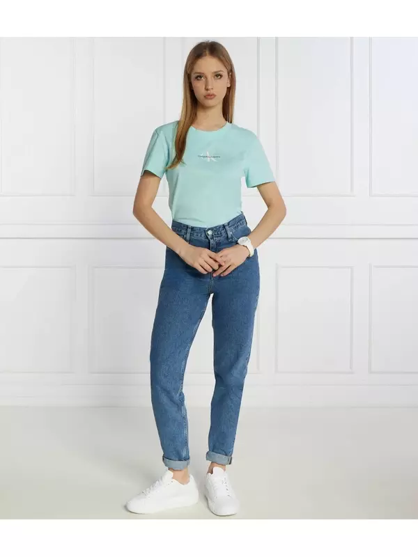 Джинсы CALVIN KLEIN JEANS Mom Fit high rise, синий