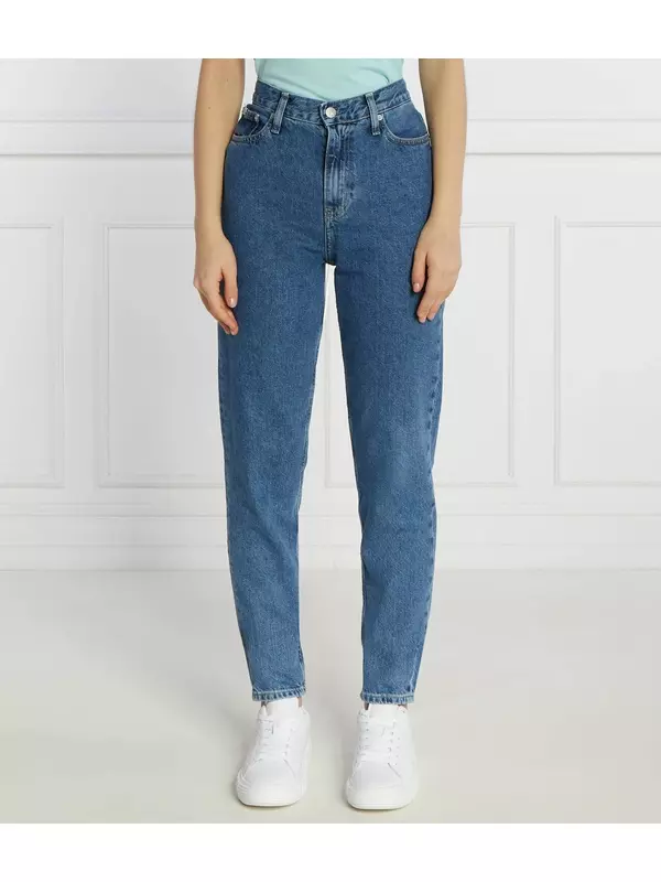 Джинсы CALVIN KLEIN JEANS Mom Fit high rise, синий