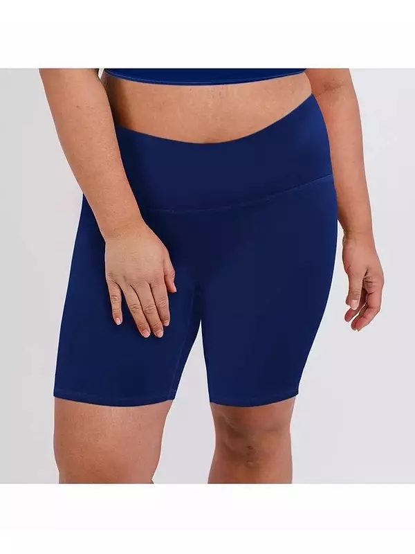 Женские шорты для плавания с утягивающим эффектом и утягивающим животом большого размера Calypsa, синий