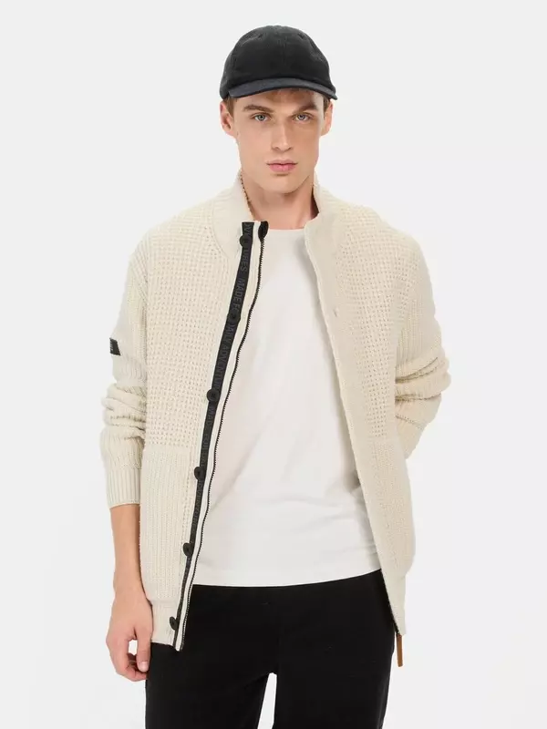 Вязаный кардиган CAMEL ACTIVE, Cream