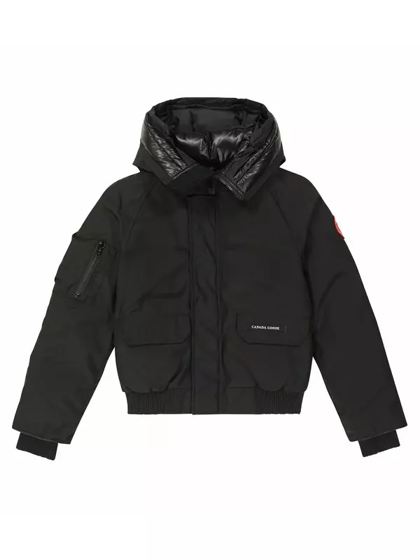 Пуховик chilliwack-бомбер Canada Goose Kids, черный