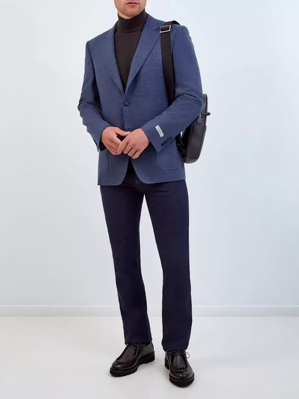 Костюмный пиджак ручной работы из шерстяной ткани