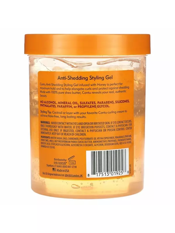 Гель для укладки волос Cantu с маслом ши и медом, 524 г
