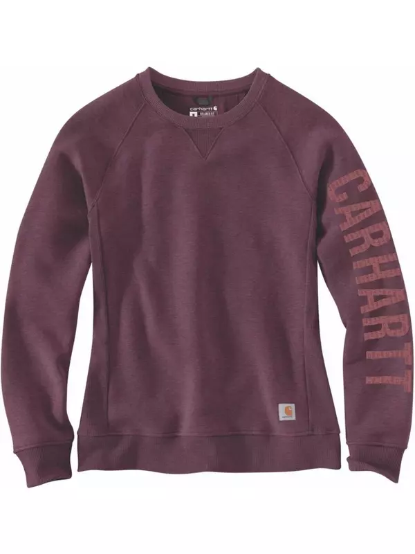 Свитшот женский Carhartt Clarksburg Crewneck, темно-фиолетовый